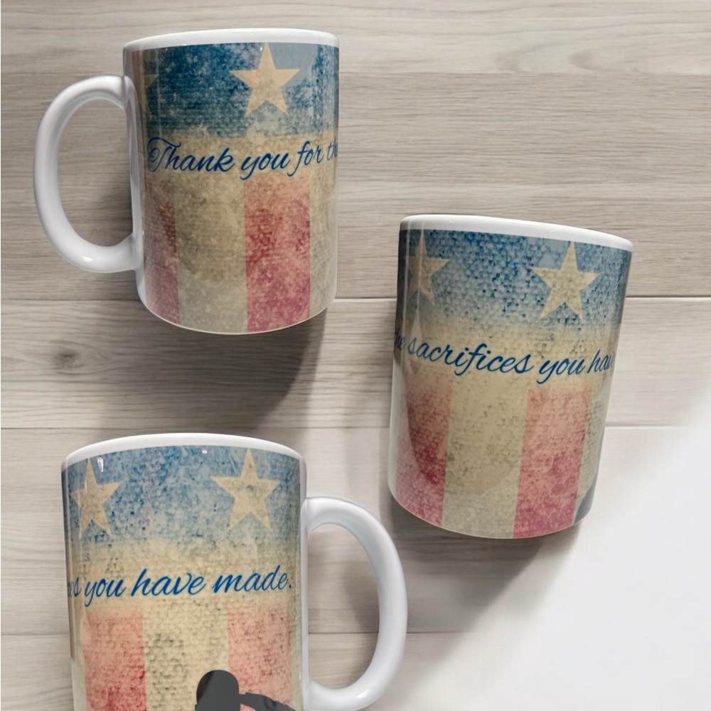 Red and Blue Artistic Ceramic Mugs for Dining